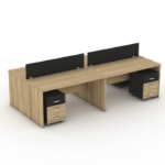 Bureau Partagé Duo – Design Minimaliste & Fonctionnel