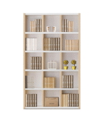 Bibliothèque Grid Harmony – 15 Compartiments & Décoration Intégrée