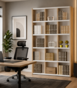 Bibliothèque Grid Harmony – 15 Compartiments & Décoration Intégrée – Image 2