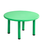 Table Enfant ColorRound – Plateau Vert & Pieds Cylindriques Antidérapants
