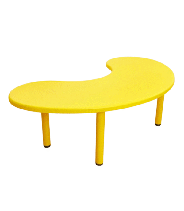 Table Enfant Haricot ColorKidney – Forme Ergonomique & Design Ludique Jaune