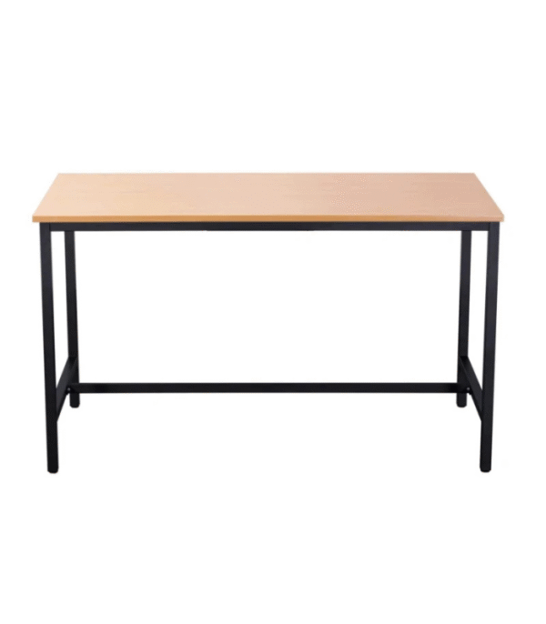 Table De Décharge Design Rectangulaire UrbanEdge – Plateau Bois Clair & Piètement Métal Noir