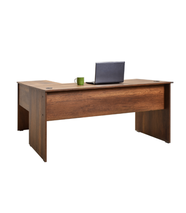 Bureau en Bois sans Caisson avec Deux Passes-Câbles – Minimaliste & Fonctionnel