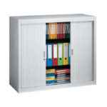 Armoire Basse Métallique Avec 2 Portes Rideau