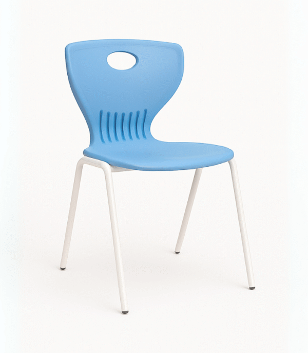 Chaise Design Blue PopCut – Fraîcheur Visuelle & Confort Minimaliste