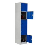 Casier Métallique 5 Compartiments – Rangement Sécurisé & Format Gain de Place pour Espaces Collectifs