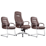 Ensemble fauteuil direction & chaises visiteurs – Confort, élégance et harmonie professionnelle