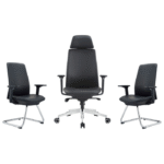 Ensemble Fauteuil Direction & Chaises Visiteurs MeshAuthority – Ergonomie, Statut & Harmonie Visuelle