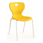 Chaise Design Yellow PopCut – Énergie Visuelle & Confort Minimaliste