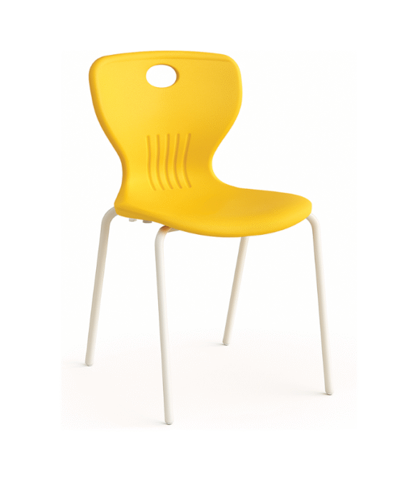 Chaise Design Yellow PopCut – Énergie Visuelle & Confort Minimaliste