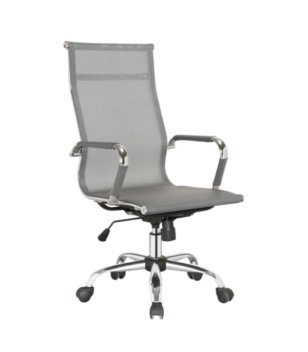Fauteuil de Bureau Ergonomique MeshTotal – Aération Intégrale & Mobilité Chromée