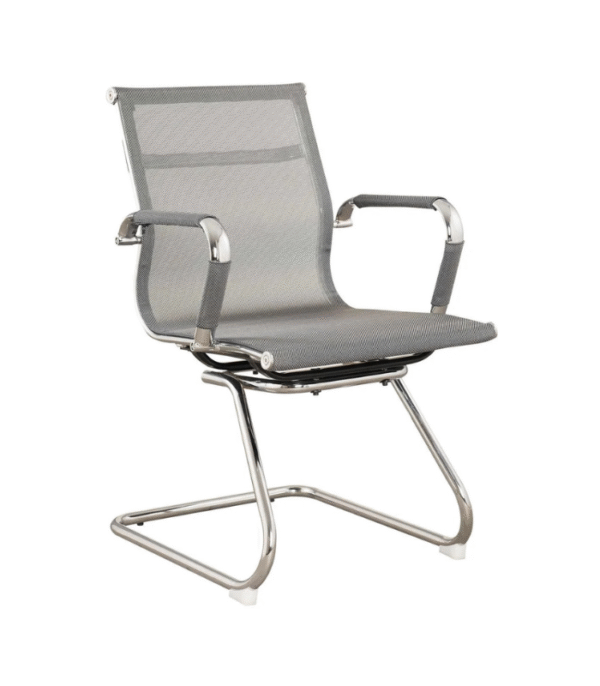 Fauteuil de Bureau Cantilever MeshFlex – Aération Totale & Structure Chromée