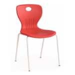 Chaise Design Red PopCut – Énergie Visuelle & Ligne Contemporaine