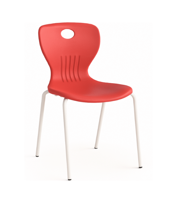 Chaise Design Red PopCut – Énergie Visuelle & Ligne Contemporaine