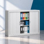 Armoire Basse Métallique Portes Rideau