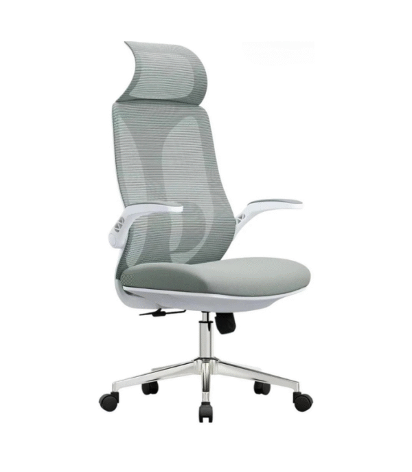 Chaise de Bureau Ergonomique avec Dossier Mesh & Têtière – Design Moderne & Confort Respirant