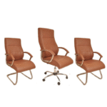 Ensemble de Chaises de Bureau Design – Fauteuil Direction + Chaises Visiteur Assorties