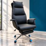 Fauteuil de Bureau Ergonomique Premium avec Repose-Pieds – Confort & Design Moderne