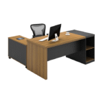 Bureau d’angle NORDI – Design contemporain avec rangements intégrés