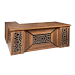 Bureau de Direction PrestigeWood – Finition Bois & Panneaux Décoratifs Traditionnels