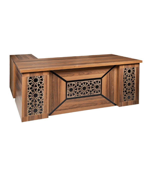 Bureau de Direction PrestigeWood – Finition Bois & Panneaux Décoratifs Traditionnels