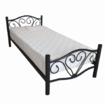 Lit Métallique Noir 1 Place – Élégance et Solidité au Quotidien