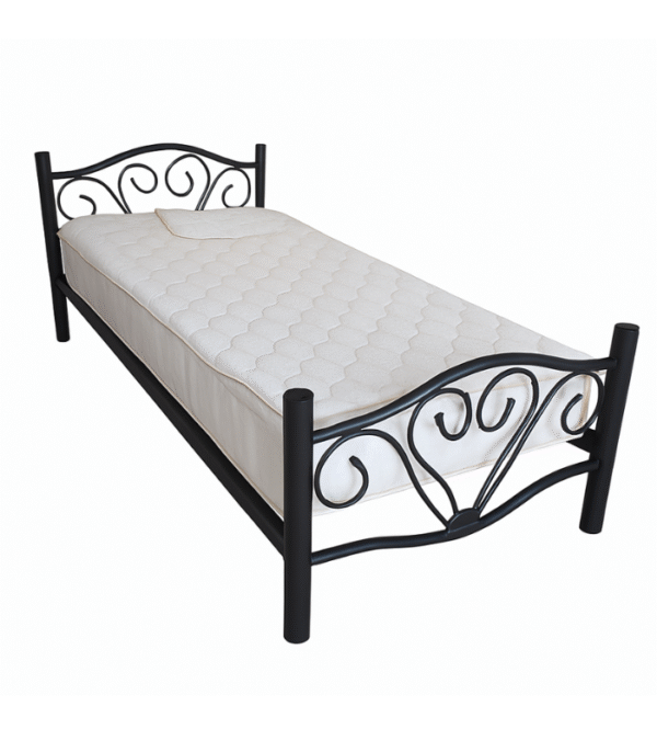 Lit Métallique Noir 1 Place – Élégance et Solidité au Quotidien