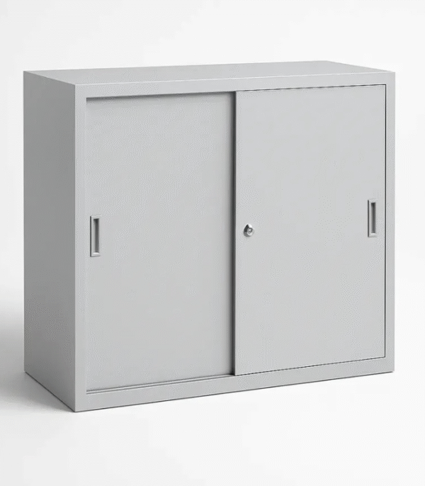 Armoire Basse à Portes Coulissantes