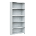 Rayonnage métallique professionnel – 5 niveaux avec parois latérales et fond