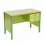 Bureau moderne bois & vert – Style frais et fonctionnel Pour Enfant et Étudiant
