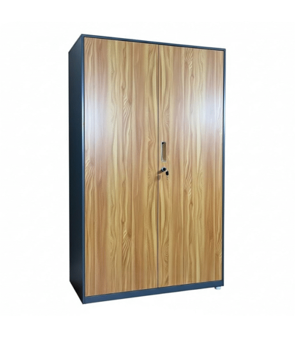 Armoire Bibliothèque Métal Bois – Rangement sécurisé et design contemporain