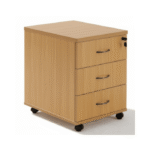 Caisson mobile 3 tiroirs – Rangement sécurisé pour bureau moderne