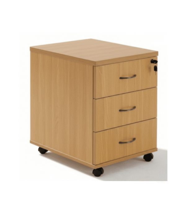 Caisson mobile 3 tiroirs – Rangement sécurisé pour bureau moderne