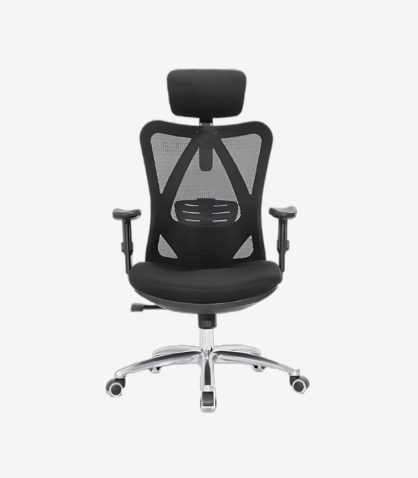 Fauteuil de bureau ergonomique avec soutien dorsal triangulaire – design et confort