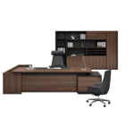 Ensemble Bureau Exécutif – Configuration en L & Élégance Professionnelle