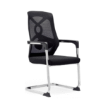 Fauteuil visiteur à dossier mesh – Design contemporain & confort ergonomique
