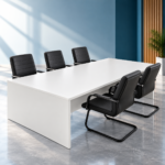 Table de réunion blanche