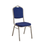 Chaise empilable à structure métallique – Bleu