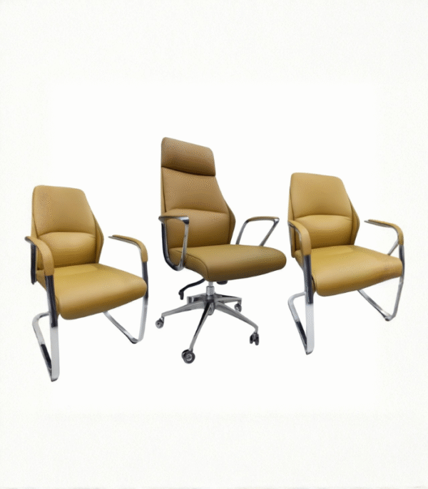 Ensemble de chaises de bureau – modèle directionnel et visiteurs, design contemporain