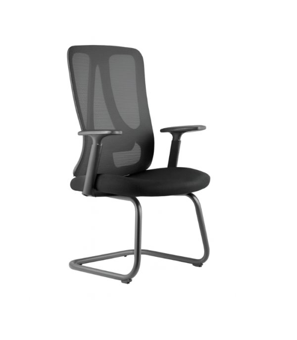 Chaise de bureau visiteur avec dossier mesh – Confort ergonomique et design épuré