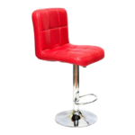 Tabouret de bar en simili cuir rouge – Audace et confort réglable