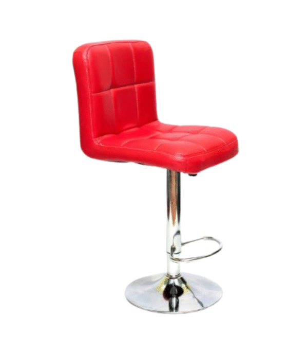 Tabouret de bar en simili cuir rouge – Audace et confort réglable