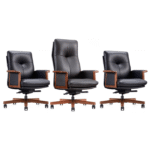 Trio de fauteuils directionnels : élégance et coordination