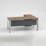 Bureau d’angle moderne avec rangements intégrés