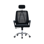 Chaise de bureau ergonomique en maille noire