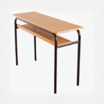 Table scolaire biplace avec casier