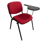 Chaise en tissu avec cache et tablette écritoire rotative