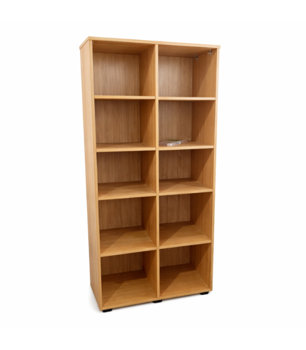 Bibliothèque haute à compartiments – Design épuré et modulable