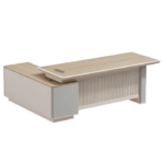 Bureau de Direction Prestige Bois Clair & Blanc