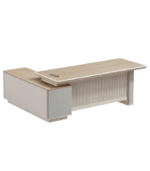 Bureau de Direction Prestige Bois Clair & Blanc